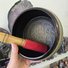 Load image into Gallery viewer, Singing Bowl - Hamsa Hand - 14 cm
