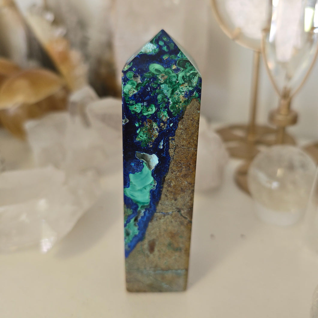 Azurite Malachite Tower
