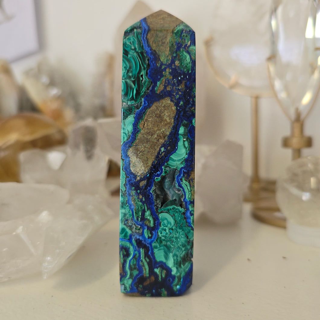 Azurite Malachite Tower