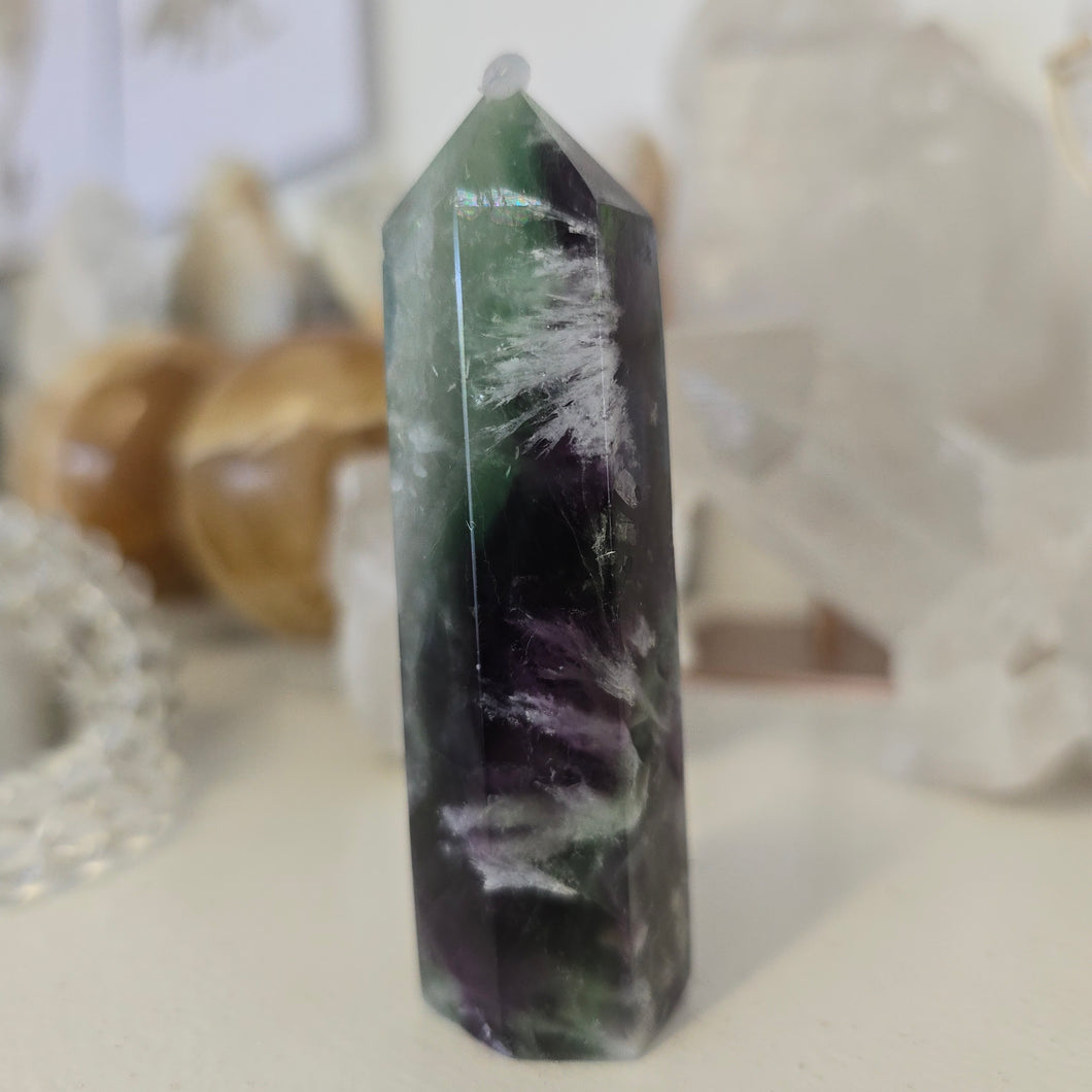 Feather Fluorite Tower