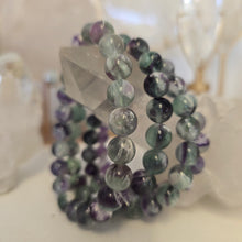 Load image into Gallery viewer, Feather Fluorite Bracelet
