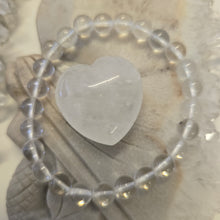 Load image into Gallery viewer, Clear Quartz Bracelet and Heart Set - Boxed
