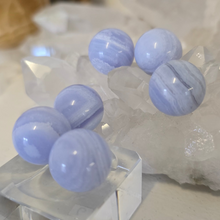 Load image into Gallery viewer, Blue Lace Agate Spheres
