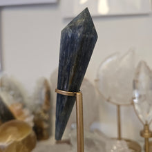 Load image into Gallery viewer, Blue Kyanite Wand on Stand
