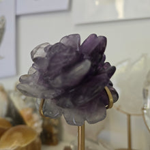 Load image into Gallery viewer, Amethyst Rose on Stand
