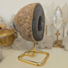 Load image into Gallery viewer, Agate Geode on Stand
