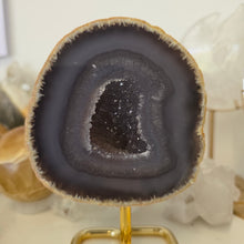 Load image into Gallery viewer, Agate Geode on Stand
