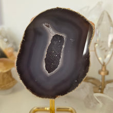 Load image into Gallery viewer, Agate Geode on Stand
