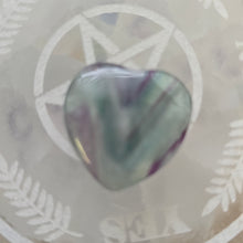 Load image into Gallery viewer, Rainbow Fluorite Hearts
