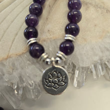Load image into Gallery viewer, 108 Amethyst Mala Necklace/Bracelet
