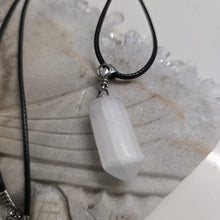 Load image into Gallery viewer, Selenite Cylinder Point Necklace
