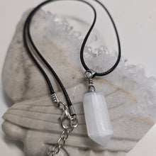 Load image into Gallery viewer, Selenite Cylinder Point Necklace
