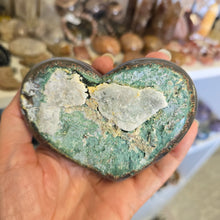 Load image into Gallery viewer, Green Amethyst Heart
