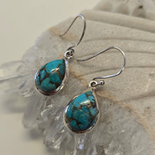 Load image into Gallery viewer, Mojave Turquoise Sterling Silver Ear-rings
