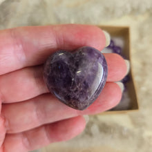 Load image into Gallery viewer, Amethyst Bracelet and Heart Boxset
