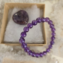 Load image into Gallery viewer, Amethyst Bracelet and Heart Boxset
