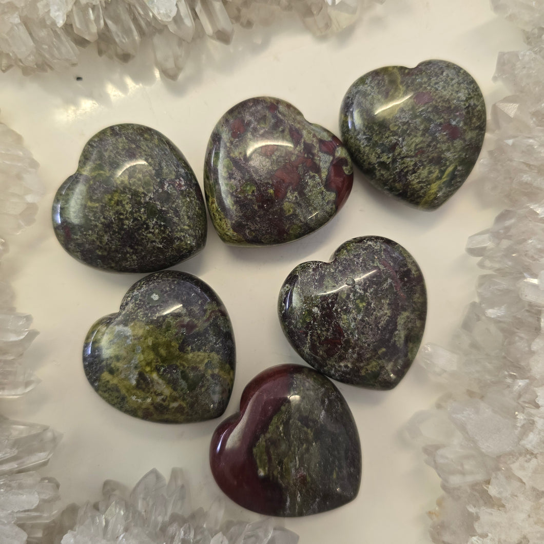 Dragon Blood Jasper Hearts