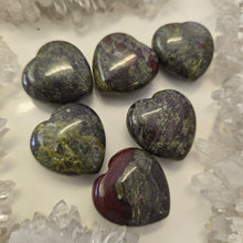 Load image into Gallery viewer, Dragon Blood Jasper Hearts
