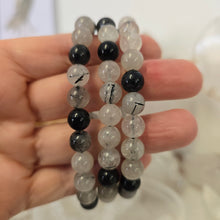 Load image into Gallery viewer, Black Tourmaline Quartz Bracelet
