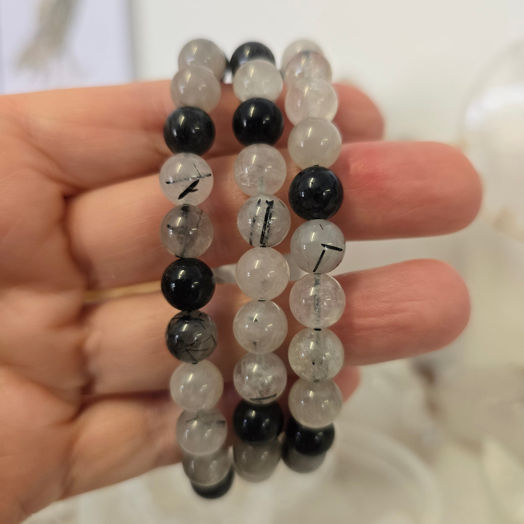 Black Tourmaline Quartz Bracelet