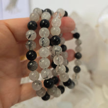 Load image into Gallery viewer, Black Tourmaline Quartz Bracelet
