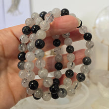 Load image into Gallery viewer, Black Tourmaline Quartz Bracelet

