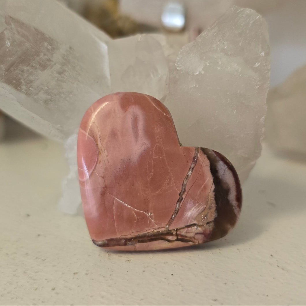 Australian Pink Opal Heart