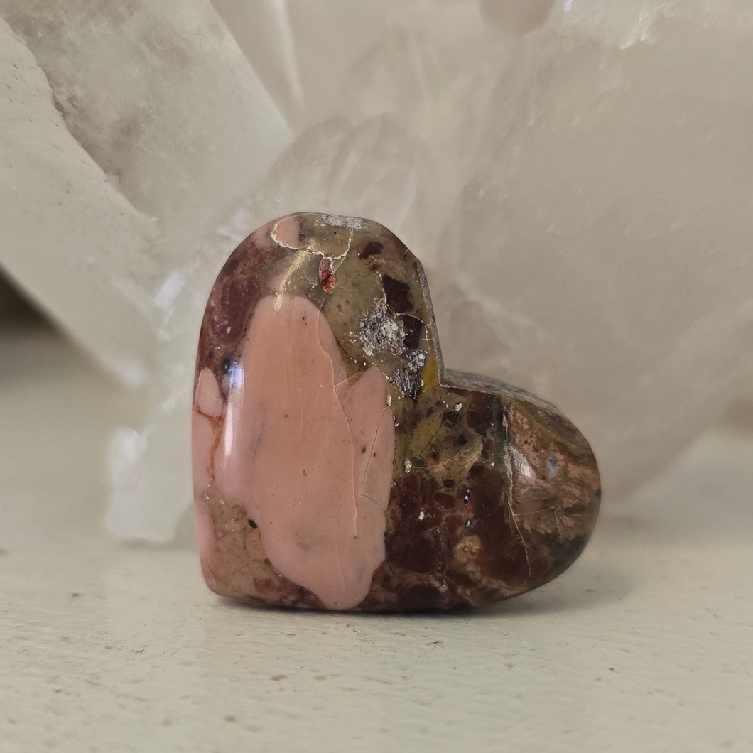 Australian Pink Opal Heart