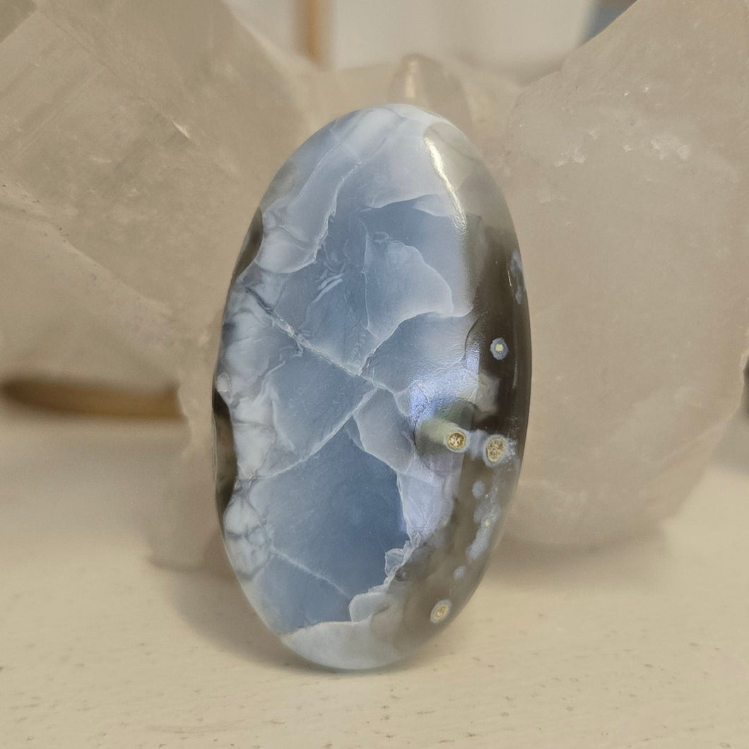 Owyhee Blue Opal Palmstone