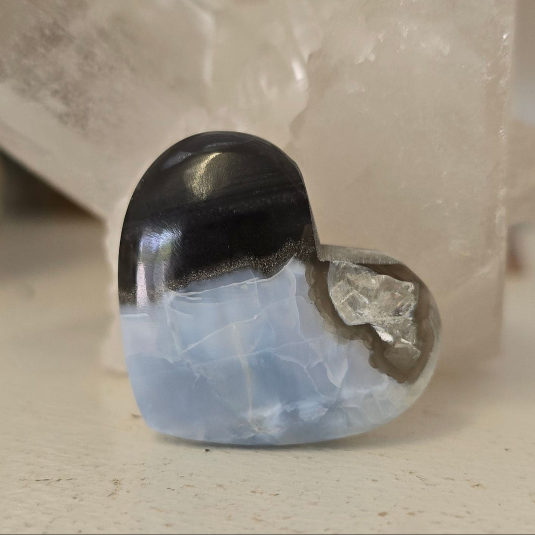 Owyhee Blue Opal Heart