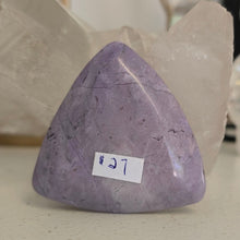 Load image into Gallery viewer, Lavender Jade Triangle Palmstone
