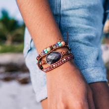Load image into Gallery viewer, Amethyst and Lepidolite Wrap Bracelet
