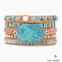 Load image into Gallery viewer, Healing Amazonite Protection Wrap Bracelet
