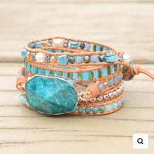 Load image into Gallery viewer, Healing Amazonite Protection Wrap Bracelet
