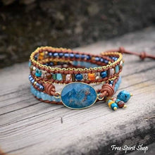 Load image into Gallery viewer, Blue Apatite Wrap Bracelet

