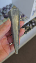Load and play video in Gallery viewer, Blue Kyanite Wand on Stand
