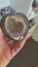 Load and play video in Gallery viewer, Druzy Agate Heart
