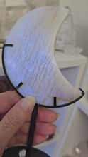Load and play video in Gallery viewer, Moonstone Crescent Moon with Stand
