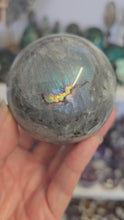 Load and play video in Gallery viewer, Purple Labradorite Sphere
