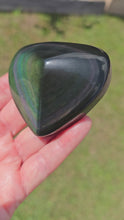 Load and play video in Gallery viewer, Rainbow Obsidian Heart
