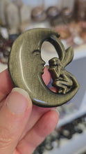 Load and play video in Gallery viewer, Gold Sheen Obsidian Fairy Moon
