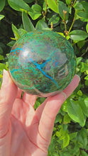 Load and play video in Gallery viewer, Chrysocolla Sphere
