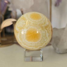 Load image into Gallery viewer, Orange Calcite Sphere
