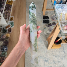 Load image into Gallery viewer, Moss Agate Tower
