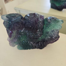 Load image into Gallery viewer, Rainbow Fluorite Owls
