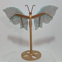 Load image into Gallery viewer, Blue Aragonite Butterfly Wings

