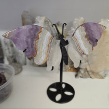 Load image into Gallery viewer, Amethyst Crazy Lace Agate Butterfly Wings
