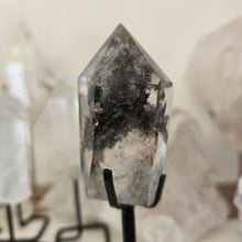 Load image into Gallery viewer, Garden Quartz Points on Stand
