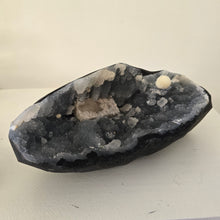 Load image into Gallery viewer, Blue Chalcedony with Mordenite and Calcite - Sugar Druze

