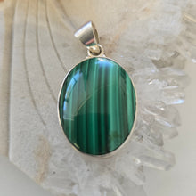 Load image into Gallery viewer, Malachite Sterling Silver Pendant
